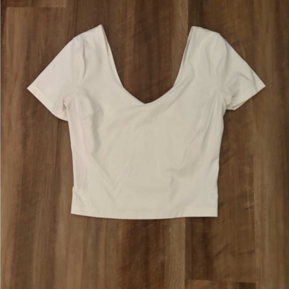 White Lululemon Align Shirt